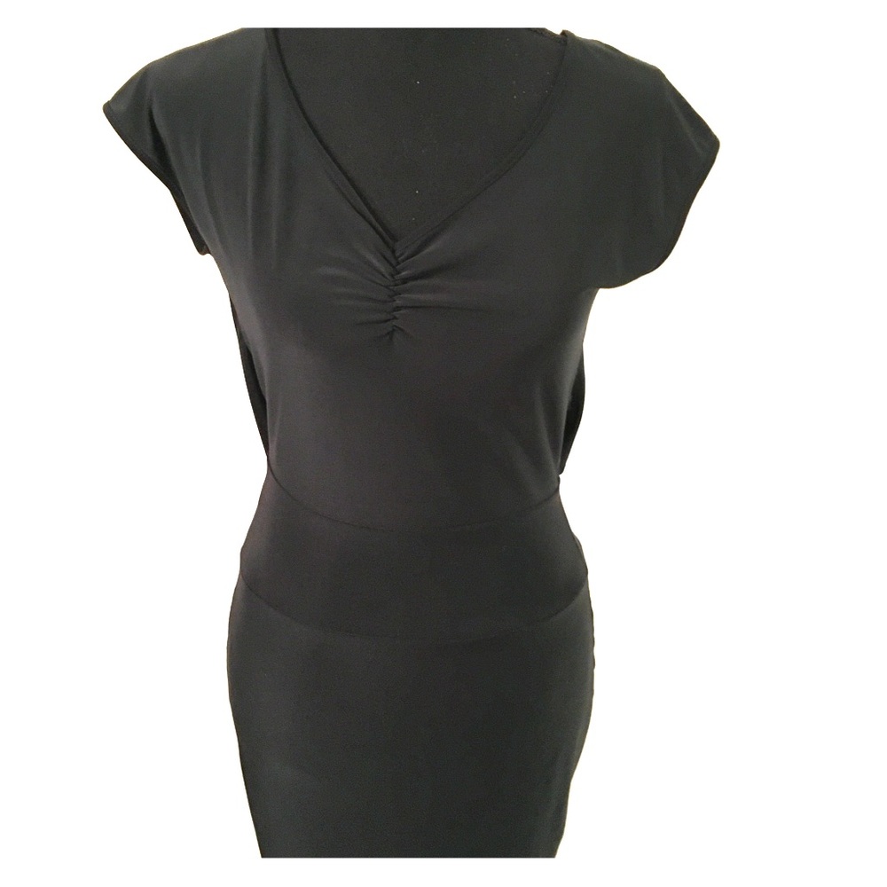 Black Peek-A-Boo Back Dress